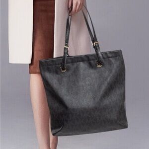 Michael Kors Black Logo Tote Bag